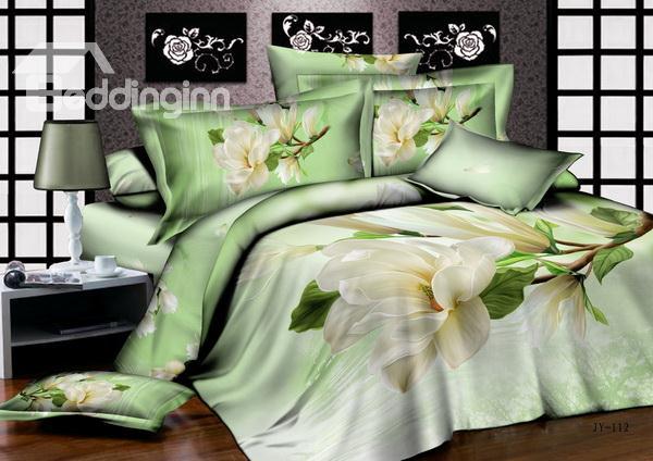 New Arrival Cheap Rural Fresh Blooming Flowers With High Quality 4 Pieces Bedding Sets