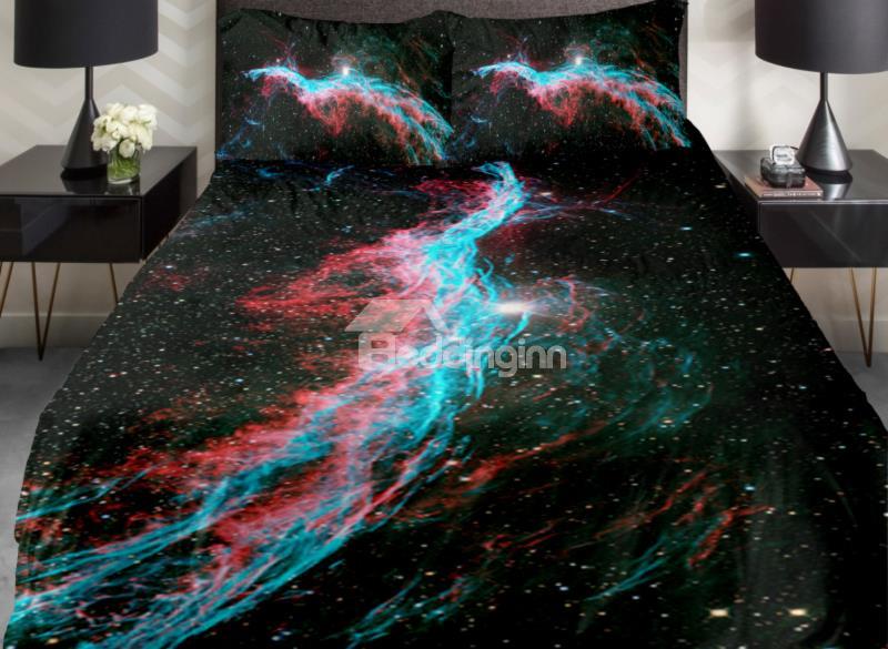 Colorful Star River In Darkness Print 4-Piece Duvet Cover Sets